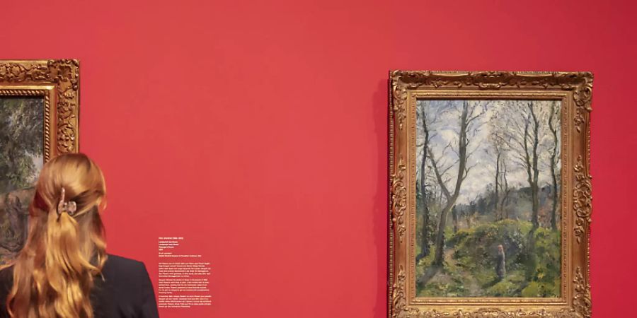 Zwei impressionistische Landschaftsgemälde von Camille Pissarro (rechts) und seines Schülers Paul Gauguin.