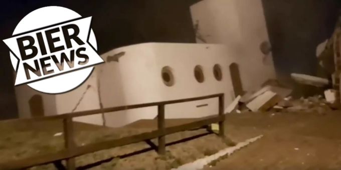 Schock-Video - Wellen bringen Haus in Argentinien zum Einsturz