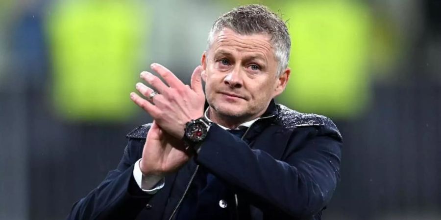 Verlängert seinen Vertrag mit Manchester United bis 2025: Ole Gunnar Solskjaer. Foto: Rafal Oleksiewicz/PA Wire/dpa/Archivbild