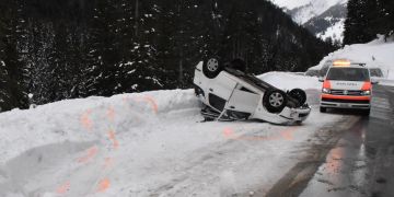 Verkehrsunfall in Davos.