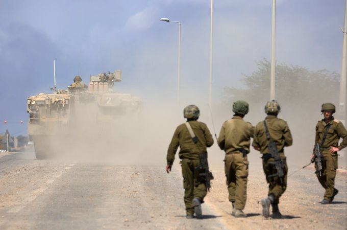 Israelische Soldaten. Israel Krieg