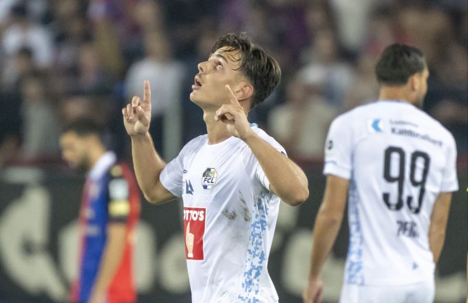 Ardon Jashari traf auswärts beim FC Basel für den FC Luzern zum 1:1-Ausgleich. FC Luzern FC Basel