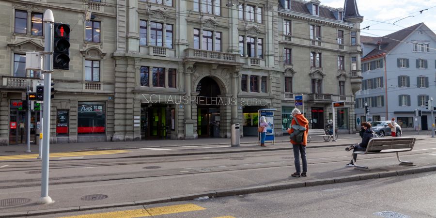 Das Schauspielhaus in der Stadt Zürich.