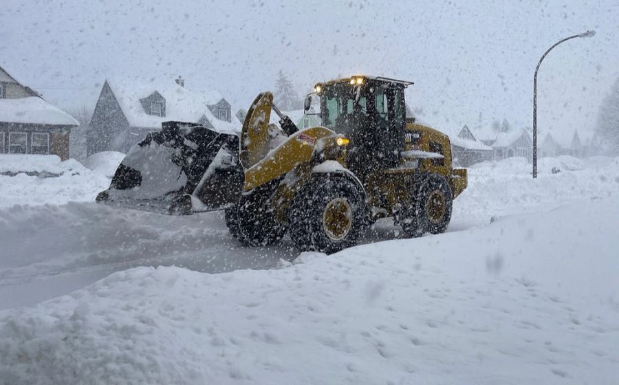 Der Schneefall sorgte vielerorts für grosses Chaos.