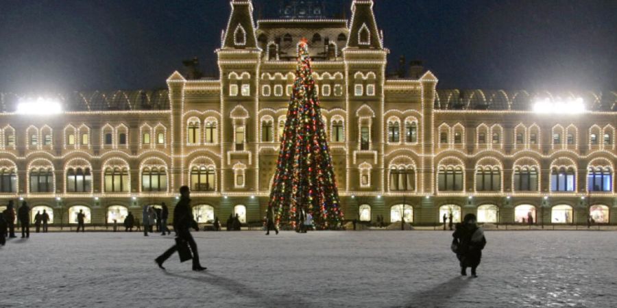 Das Einkaufszentrum GUM in Russland. Das BIP des Landes ist erheblich geschrumpft. (Symbolbild)