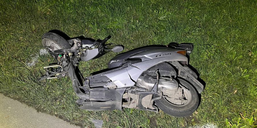Kriessern: Mit Motorrad in Leitplanke geprallt
