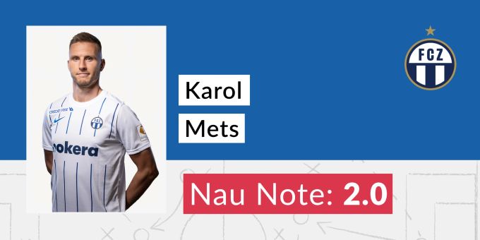 Die Nau.ch-Note für Karol Mets vom FCZ. fcz