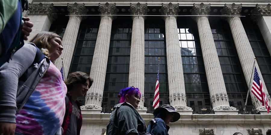 Die New York Stock Exchange an der Wall Street. (Archivbild)
