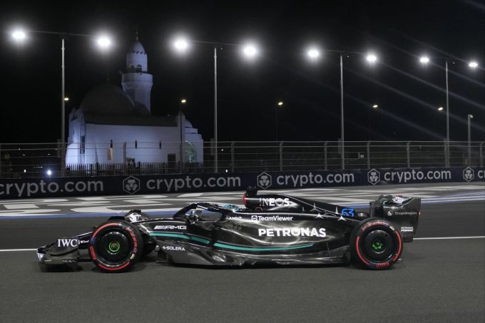 George Russell (Mercedes) beim Saudi-Arabien-GP der Formel 1. Mercedes Formel 1 Russell