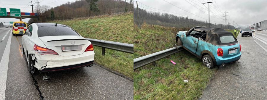 An den Fahrzeugen entstand ein Sachschaden.