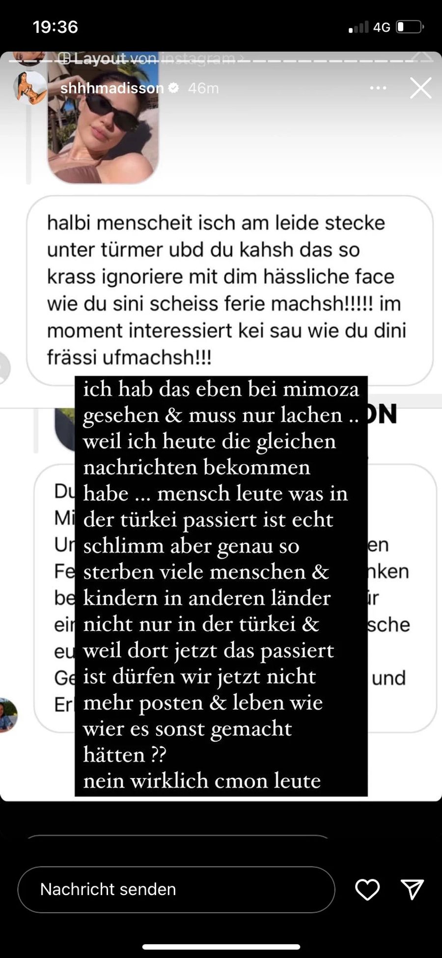 Mia Madisson nimmt zu Hass-Nachrichten Stellung.