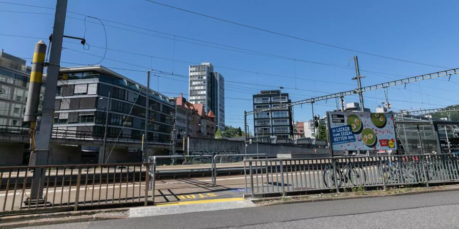 Der Bahnhof in Baden.