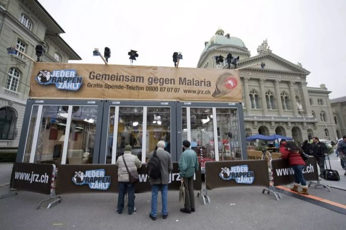 Das SRF sammelte mit der Aktion "Jeder Rappen zählt" Spenden in der Schweiz. Jeder Rappen zählt
