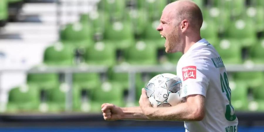 Bleibt wohl bei Werder Bremen: Davy Klaassen. Foto: Carmen Jaspersen/dpa