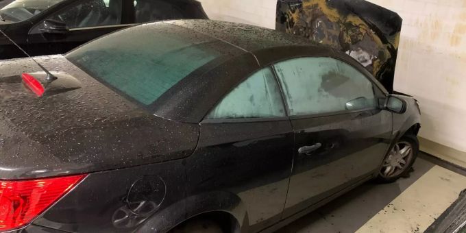 In einer Tiefgarage in St. Gallen ist am Mittwoch ein Auto in Brand geraten. brand st. gallen