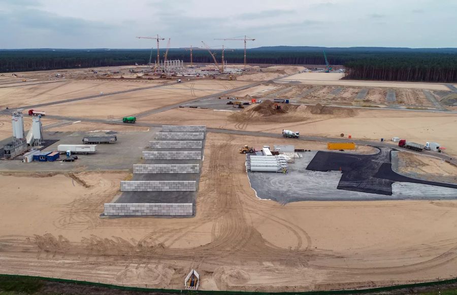 Baugelände Tesla Giga-Factory