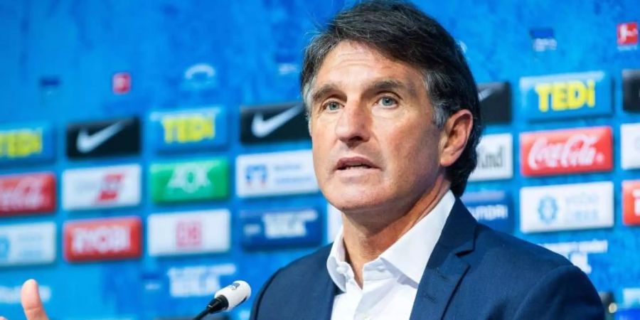 Bruno Labbadia warnte: «Das Letzte, was wir machen dürfen, ist, uns über die Gesellschaft zu stellen.». Foto: Jan-Philipp Burmann/Hertha BSC via City-Press GmbH/dpa