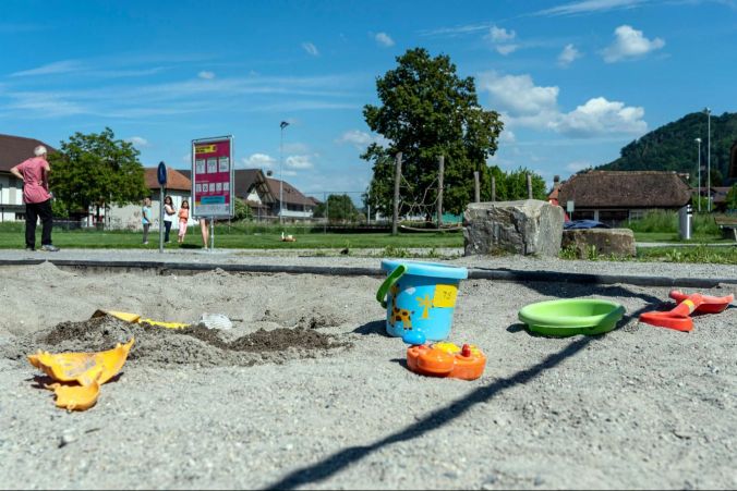 Fast schon Normalität auf dem Kinderspielplatz