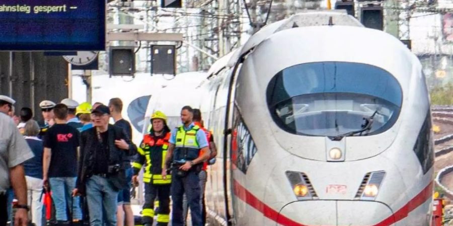 Von diesem ICE wurde der Achtjährige überrollt und tödlich verletzt. Foto: Frank Rumpenhorst