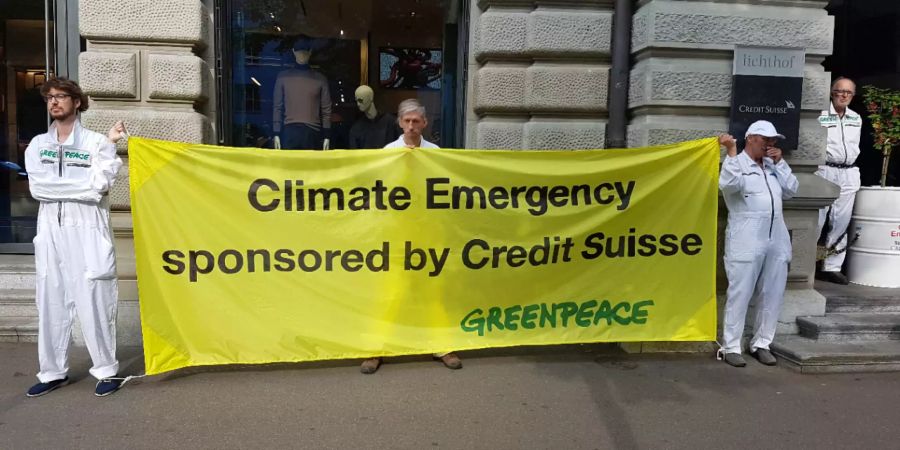 Offenbar werden sie von Greenpeace unterstützt.