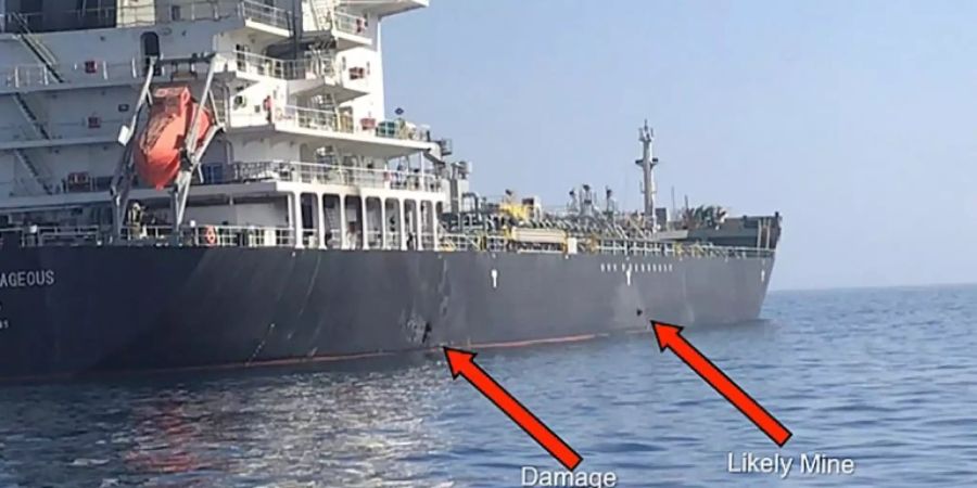 Schäden an Bord der «Kokuka Courageous»