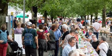 Alles ist angerichtet für das Mitsommerfest in Frauenfeld.