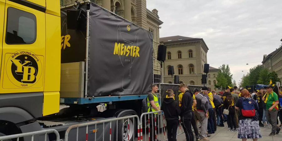 Tausende Fans an der Meisterfeier von YB 2019.