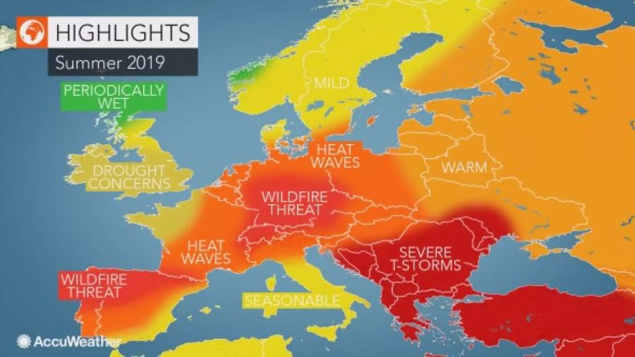 Wetterprognose Sommer 2019