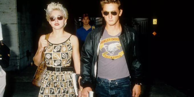 Madonna und Sean Penn 1986 in New York City. madonna