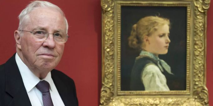 Christoph Blocher hat zu Hause eine grosse Kunstsammlung. Christoph Blocher Anker