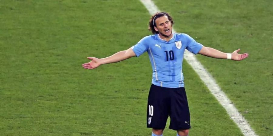 Uruguays Idol Diego Forlán beendet seine Karriere. Foto: Marcelo Sayao/EFE