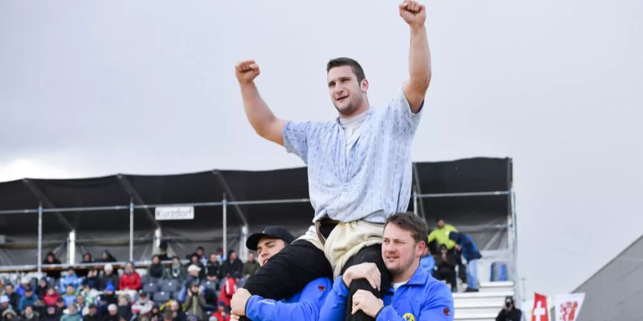 Schwingen: Armon Orlik gewinnt am Thurgauer Kantonalen 2018.