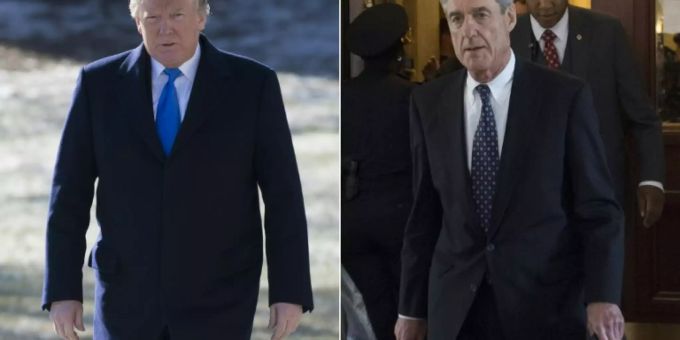 Trump und Sonderermittler Mueller (rechts) Trump und Sonderermittler Mueller (rechts)