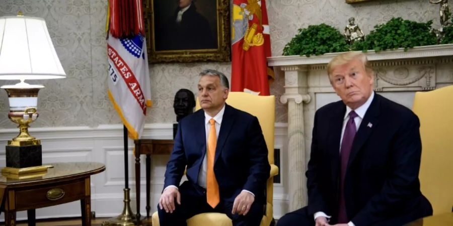 Trump (r.) und Orban im Oval Office