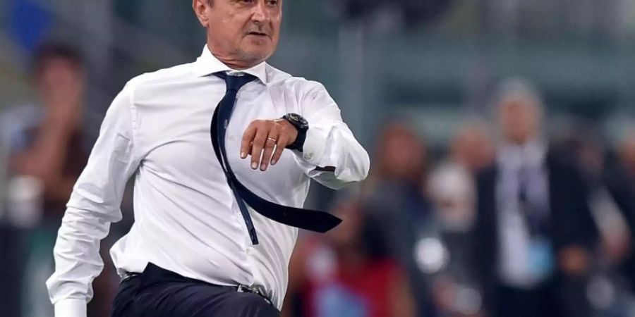 Trainer Delio Rossi wurde mit US Palermo nach einer Entscheidung der Disziplinarkammer des italienischen Verbandes ans Ende der Tabelle verbannt. Foto (Archiv): Ettore Ferrari/ANSA Foto: Ettore Ferrari