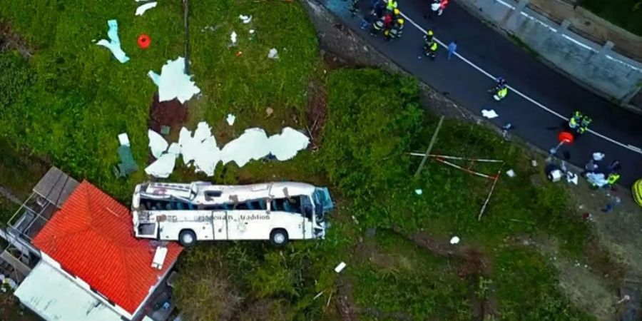 Madeira Unfallort Busunglück Deutsche