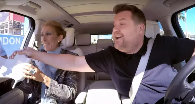 james corden and celine dion