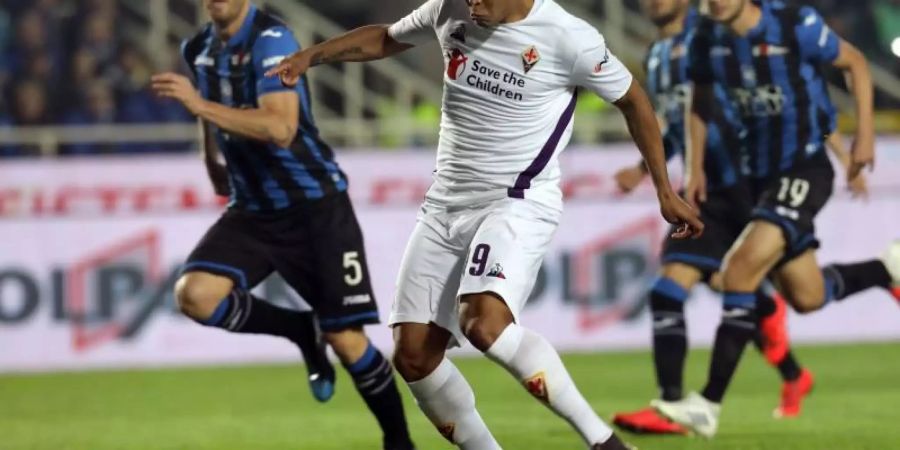 Nach dem 3:3 im Hinspiel des Pokalhalbfinales setzte sich Bergamo im Rückspiel mit 2:1 gegen AC Florenz durch. Foto: Mauro Locatelli/Lapresse.Lapress/Lapresse via ZUMA Press/dpa