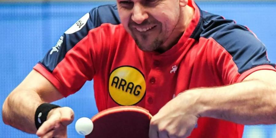 Die von Timo Boll angeführten Düsseldorfer mussten sich der TTF Ochsenhausen knapp mit 2:3 geschlagen geben. Foto: Andreas Arnold