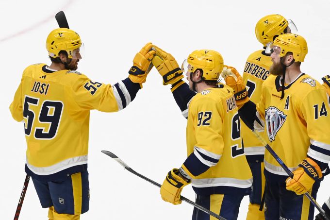 Roman Josi und seine Predators haben in der NHL Grund zu feiern. NHL