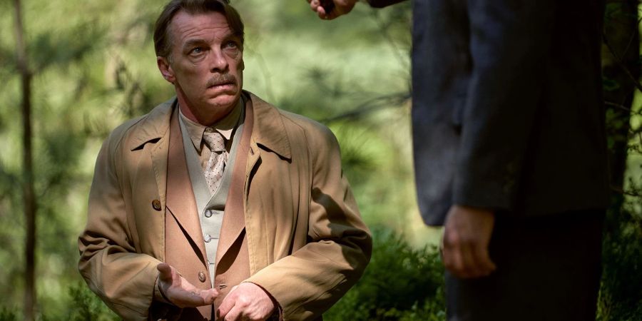 Andre Eisermann als Alois Brunner in der ARD-Mini-Historienserie «Bonn – Alte Freunde, neue Feinde». Eisermann spielt den SS-Hauptsturmführer Alois Brunner, der wirklich gelebt hat.