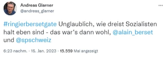 Alain Berset Tweet Glarner