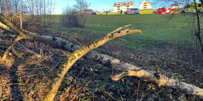 Hemberg SG: Beim Holzen verunfallt. Hemberg SG
