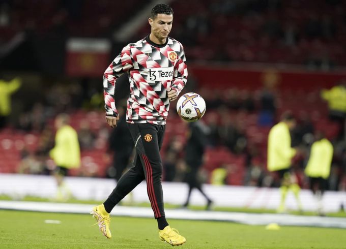 Cristiano Ronaldo kam beim 2:0-Sieg von Manchester United gegen Tottenham nicht zum Einsatz. ronaldo