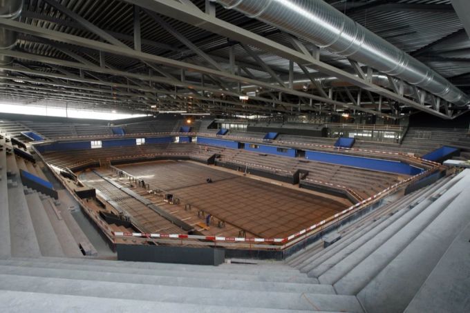 In der Bossard Arena sind rund 22 Kilometer an Kühlungsrohren installiert. Bossard Arena
