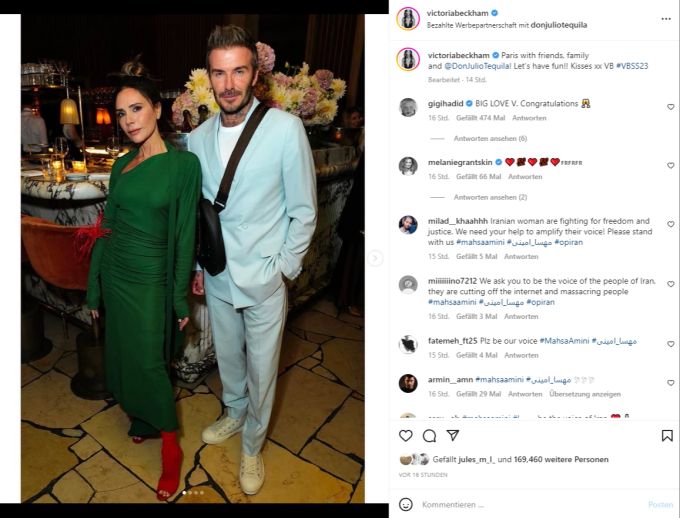 David Beckham hat es gereicht. Er soll ein Machtwort im Zoff zwischen seiner Frau und seiner Schwiegertochter gesprochen haben. Victoria Beckham David