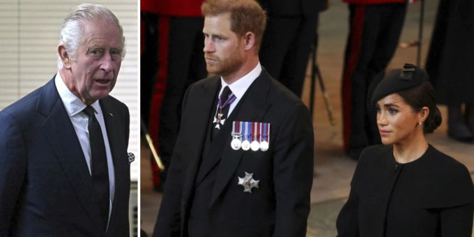 King Charles lud Prinz Harry und Meghan Markle zum Staatsdinner ein und dann wieder aus. Prinz Harry