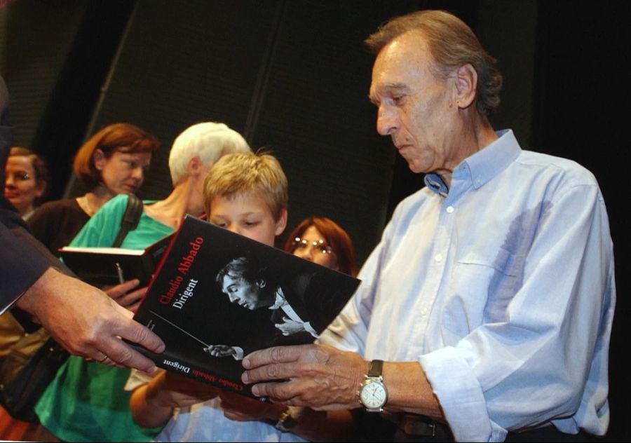 Claudio Abbado Dirigent Signierstunde