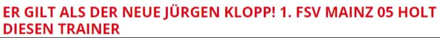 Der Titel von «TAG24» dürfte den Mainzern Hoffnung machen.