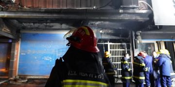Gebäudebrand in China